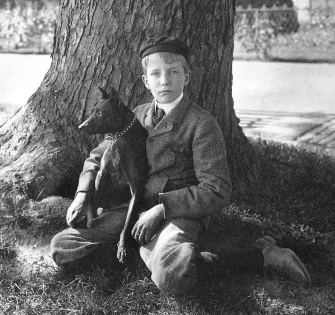 Kermit Roosevelt and his dog Jack in 1902