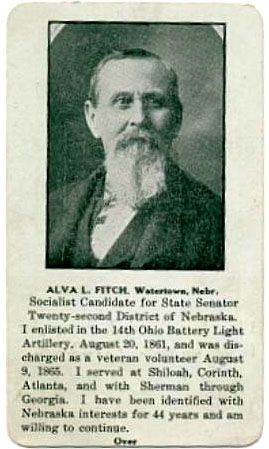 Alva Fitch State Senator Card