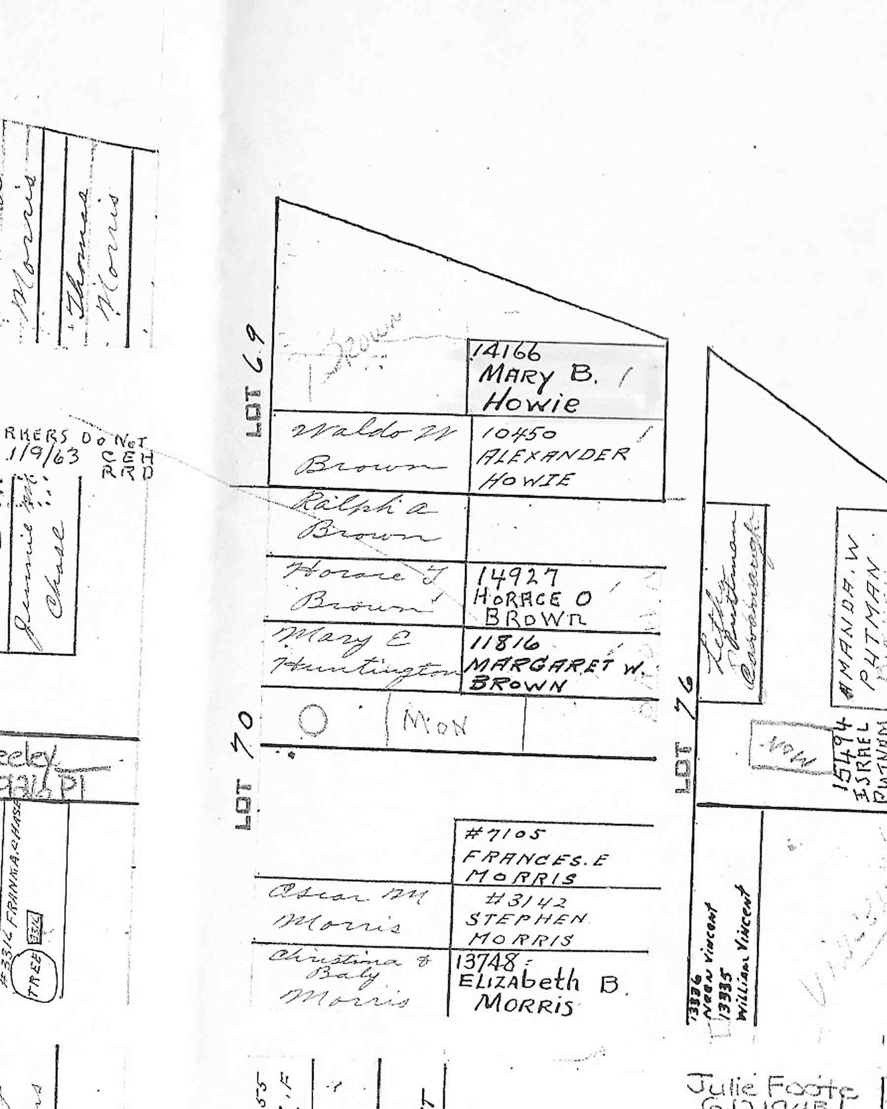 Greenwood Memorial Cemetery H T Brown plots