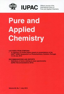 Pure and Applied Chemistry Cover July 2013